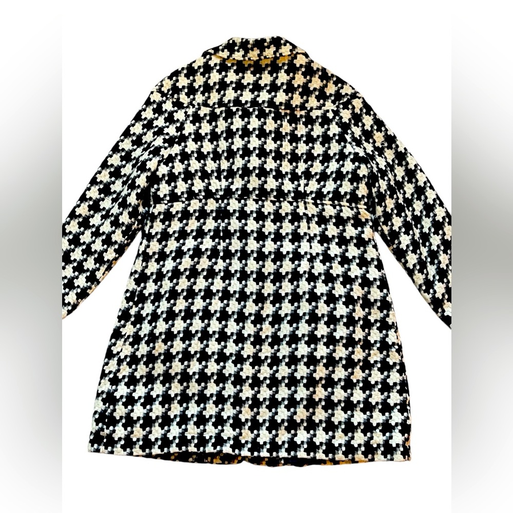 Coldwater Creek midi coat houndstooth size 14 women’s /winter coat/Plus/wool - Picture 2 of 5